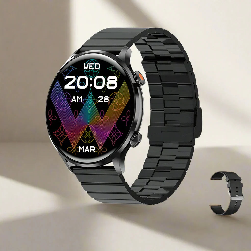 Lynx AMOLED Smartklocka – HD-skärm, Bluetooth-samtal, Fitness Tracker, IP68 Vattentät