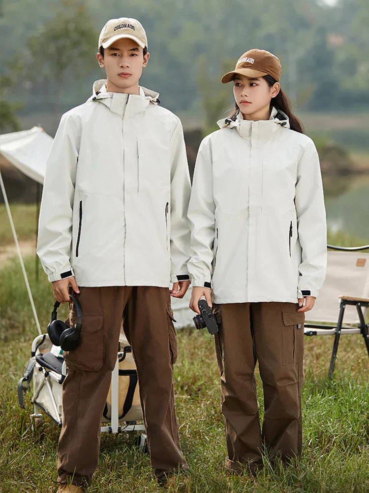 جاكيت واقٍ من الرياح مقاوم للماء كاجوال لفصلي الربيع والخريف للرجال والنساء