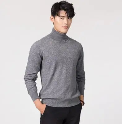 Suéter de cuello alto de cachemira Elliot – Calidez de lujo para hombres | Otoño e invierno 2023