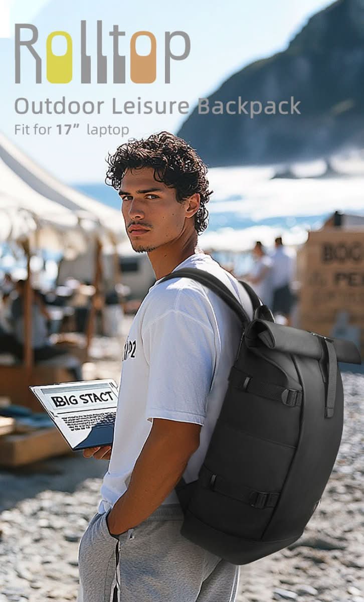 Mochila versátil y expandible TrailFlex con compartimento para portátil para aventureros