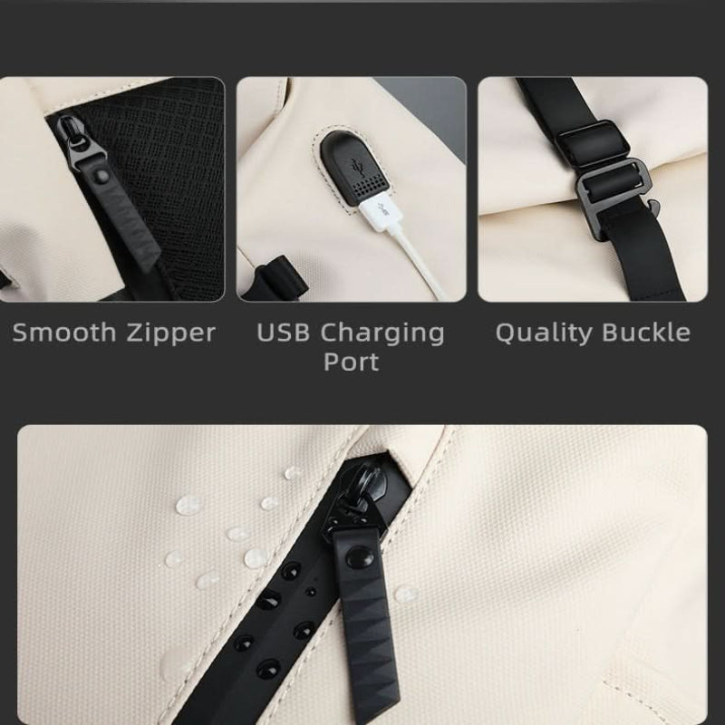 Mochila enrollable y expandible AeroTrail con compartimento para portátil para quienes se desplazan a diario