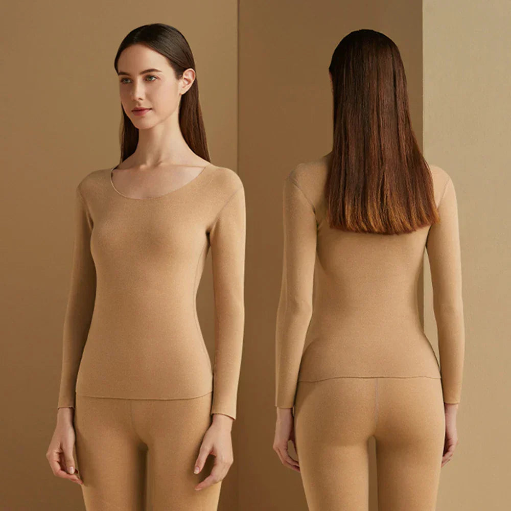 Emma ženski termo komplet – bešavni, debeli, dvoslojni topli zimski odjevni predmet