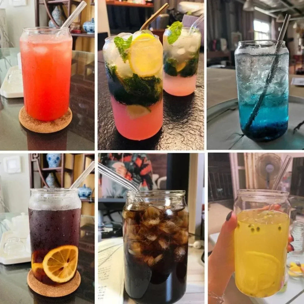 Verre transparent et créatif pour boissons, idéal pour thé, jus, lait, café et vin - Parfait pour vos besoins quotidiens en boissons