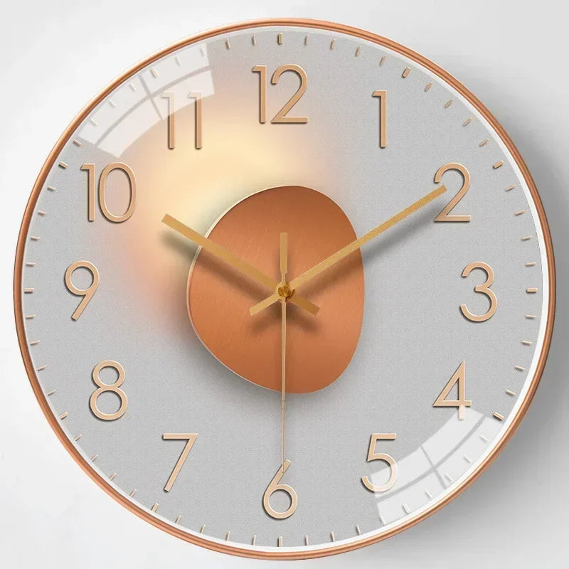 Reloj de Pared Clásico Silencioso AeroTime, Sin Tictac, para Dormitorio y Oficina