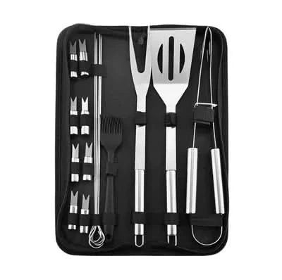 LuxeGrill Edelstahl-Utensilienset für das Grillen im Freien – hochwertige BBQ-Werkzeuge