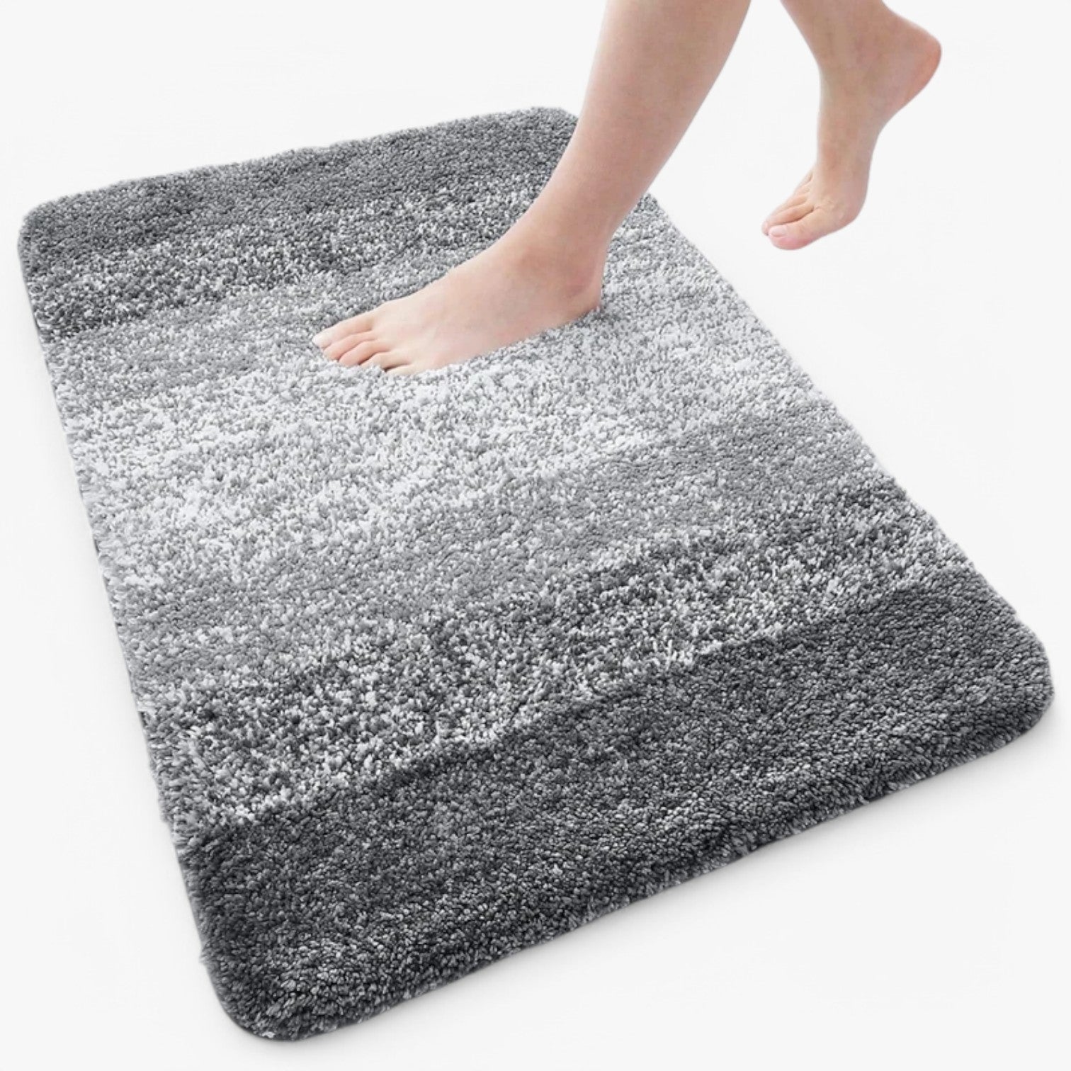 Alfombrilla de baño AquaGuard ultra absorbente antideslizante de secado rápido para pies secos
