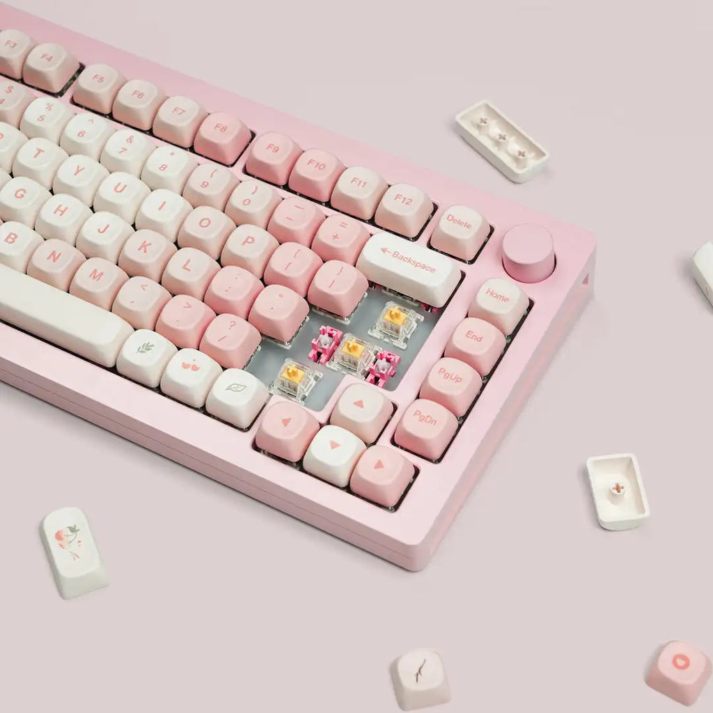 Pembe Kiraz Özel Tuş Kapakları