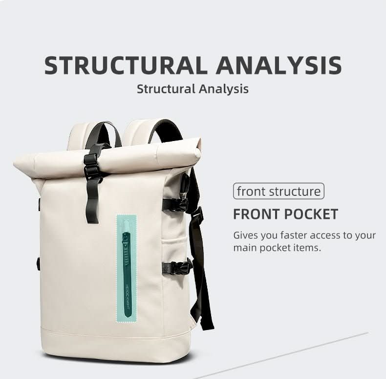 Mochila enrollable y expandible AeroTrail con compartimento para portátil para quienes se desplazan a diario