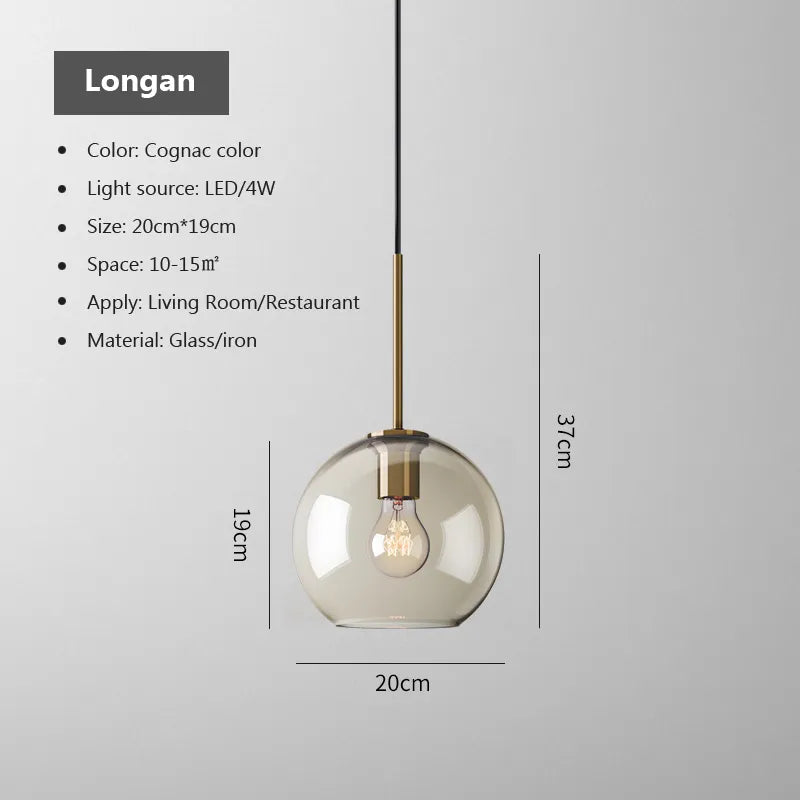 Nomada Nordic Glass LED Pendant Light for Modern Kitchens by Asterova