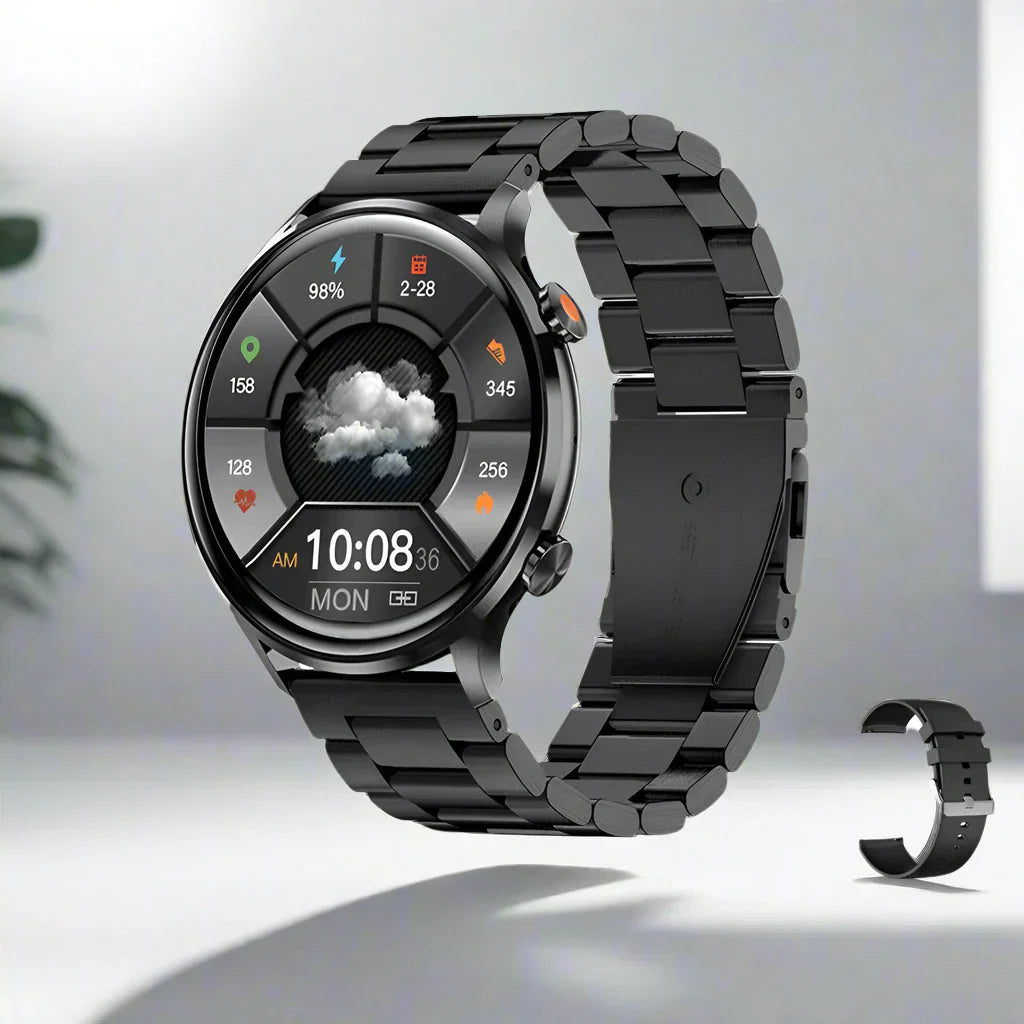 Lynx AMOLED Smartklocka – HD-skärm, Bluetooth-samtal, Fitness Tracker, IP68 Vattentät