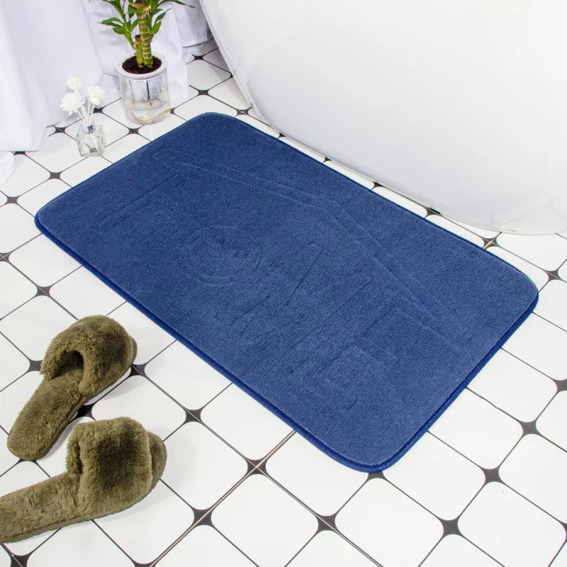 Tapis de bain antidérapant à relief géométrique