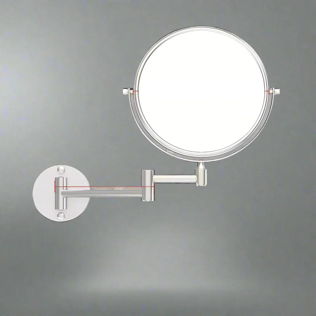 Sarah 8-inčni zidni povećalo za šminku – crni aluminijski okvir