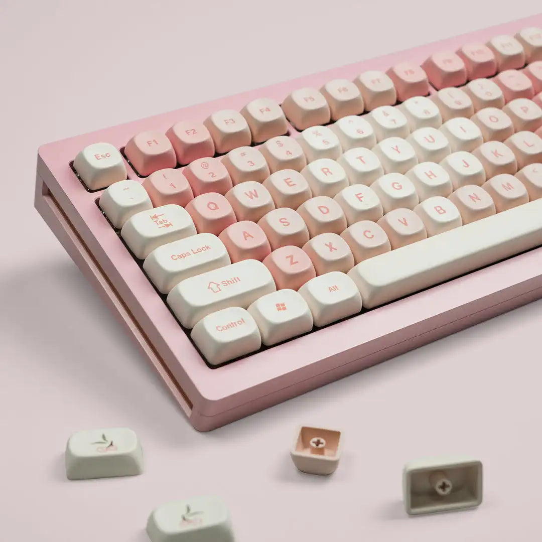 Pembe Kiraz Özel Tuş Kapakları
