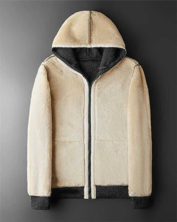 Chaqueta de forro polar cálida de invierno Ardent, mezcla de lana de cordero y cachemira