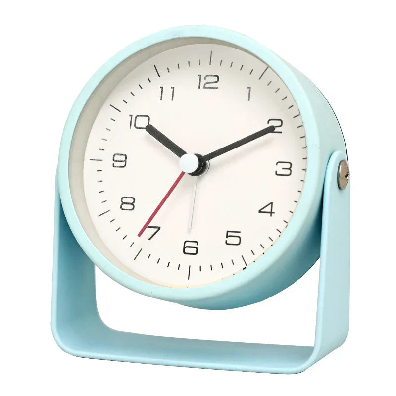 Yaratıcı Minimalist Metal Kuvars Masaüstü Alarm Saati