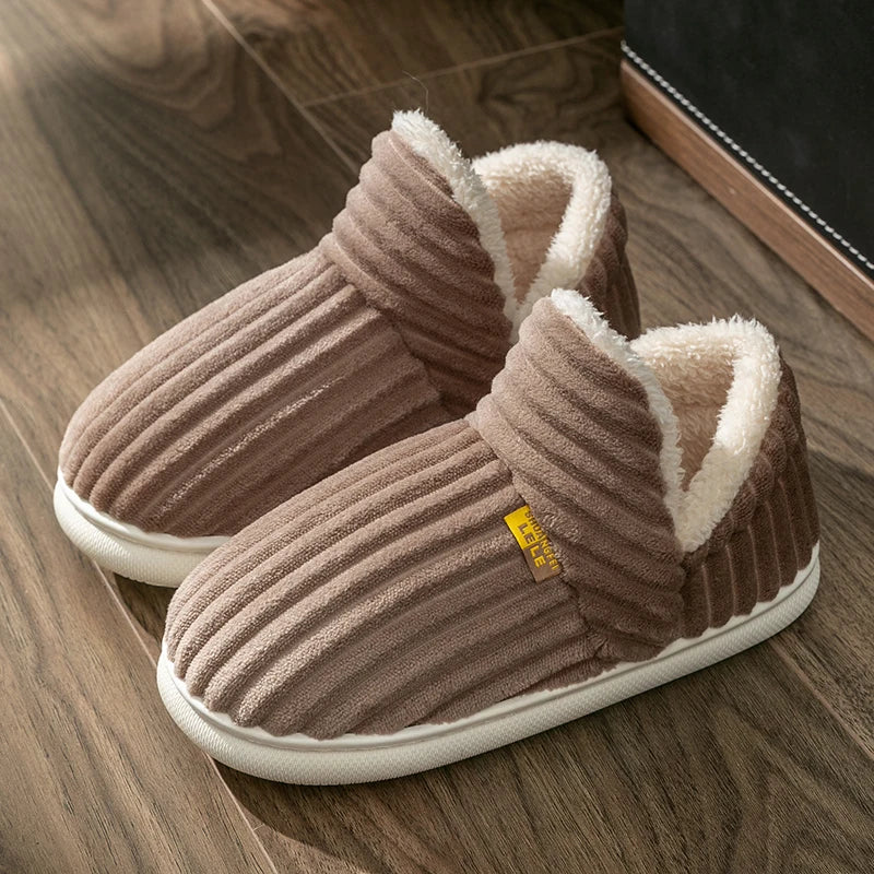 CozyMax 绒毛拖鞋 | 超暖室内防滑棉鞋