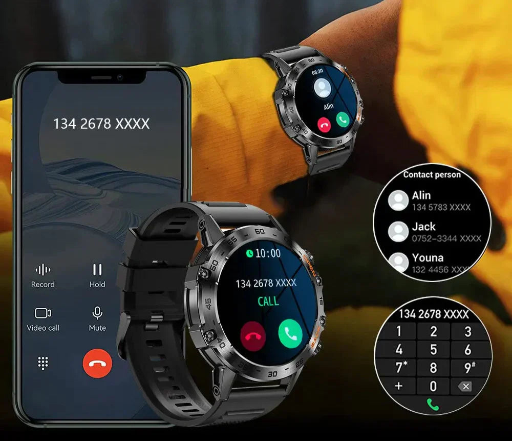 Maxwell Pro Steel okosóra – 1,39" Bluetooth hívás- és fitneszkövető Androidhoz és iOS-hez