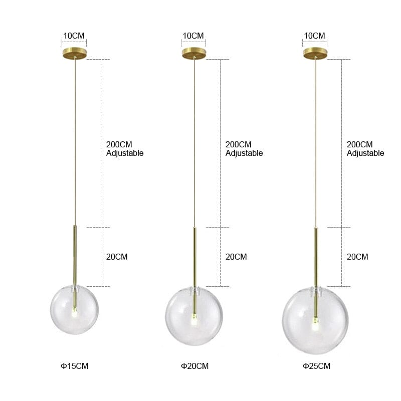Glass Globe Pendant Lights | Orntli
