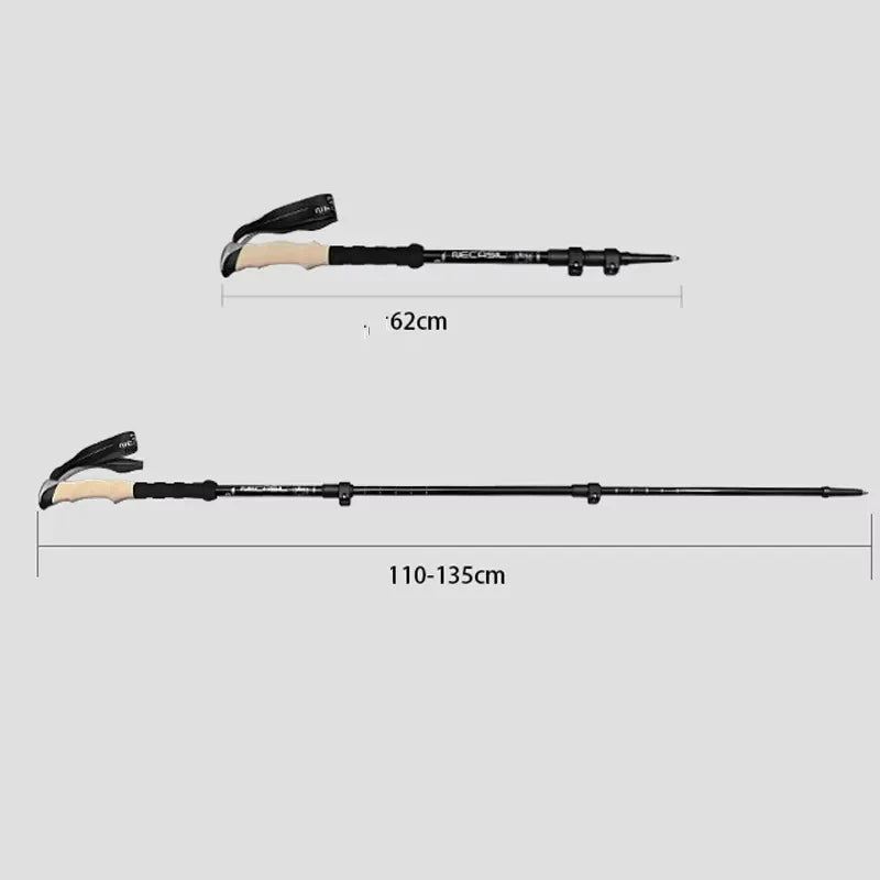 Telescopic Hiking Poles for Lightweight Outdoor Support