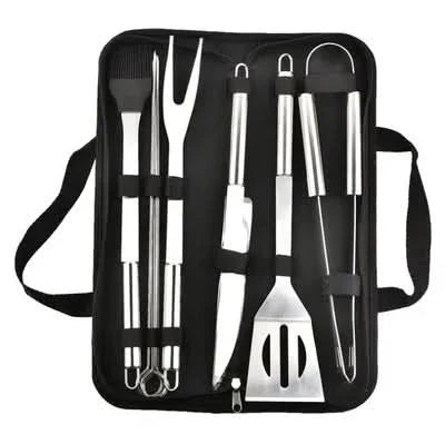 LuxeGrill Edelstahl-Utensilienset für das Grillen im Freien – hochwertige BBQ-Werkzeuge