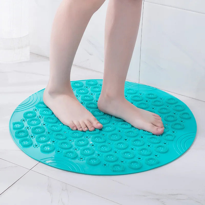 Rutschfeste Badematte mit Fußmassagekomfort und Abflussfunktion