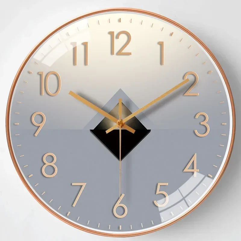 Reloj de Pared Clásico Silencioso AeroTime, Sin Tictac, para Dormitorio y Oficina