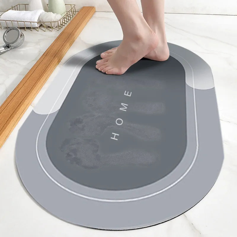 Tappetino da bagno super assorbente antiscivolo – ad asciugatura rapida e sicuro per pavimenti bagnati