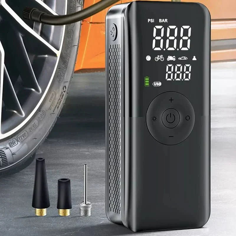 Kompaktní dobíjecí hustilka pneumatik s tlakem 150 PSI pro auta a jízdní kola
