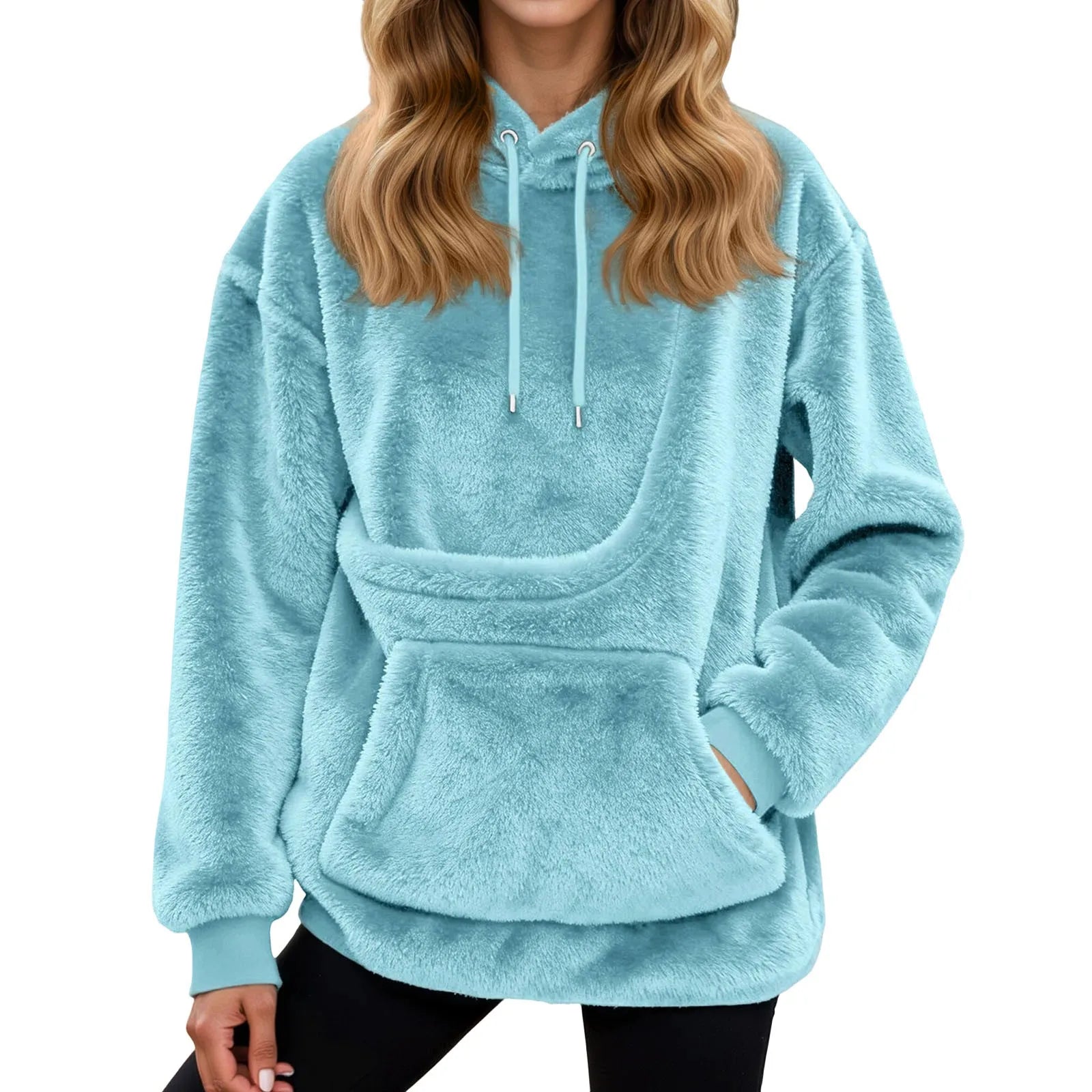 Fleece Hoodie with Front Pet Carrier Pocket