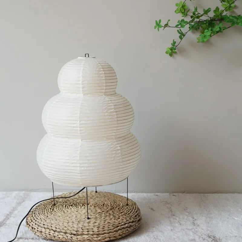 Lámpara de pie trípode japonesa Wabi-sabi