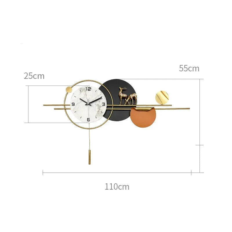 Nordische Designer-Wanduhr