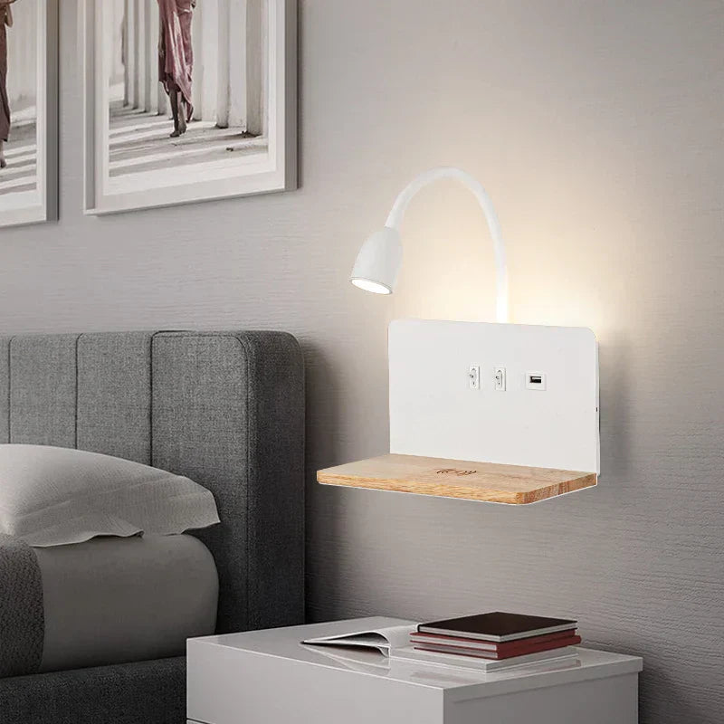 LuminaFlex - Wielofunkcyjna lampa ścienna LED | Lampka nocna