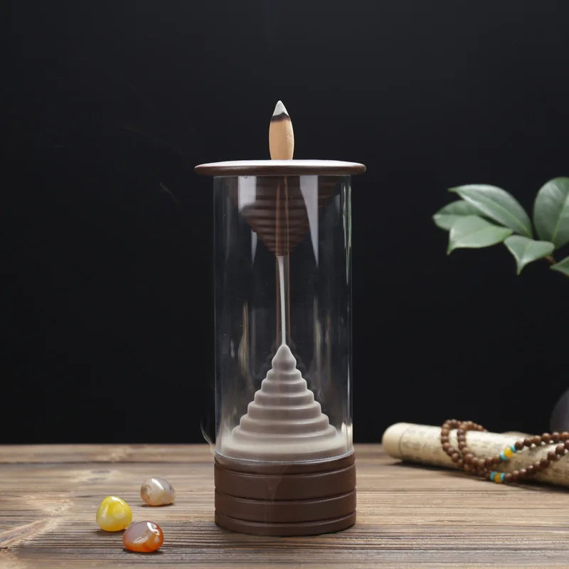 Quemador de incienso con cascada Zen Serenity para meditación