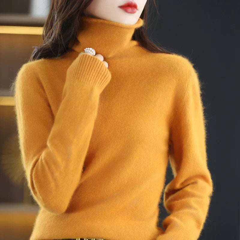 NovaSilk Damen-Pullover aus Kaschmir mit lockerer Strickoptik