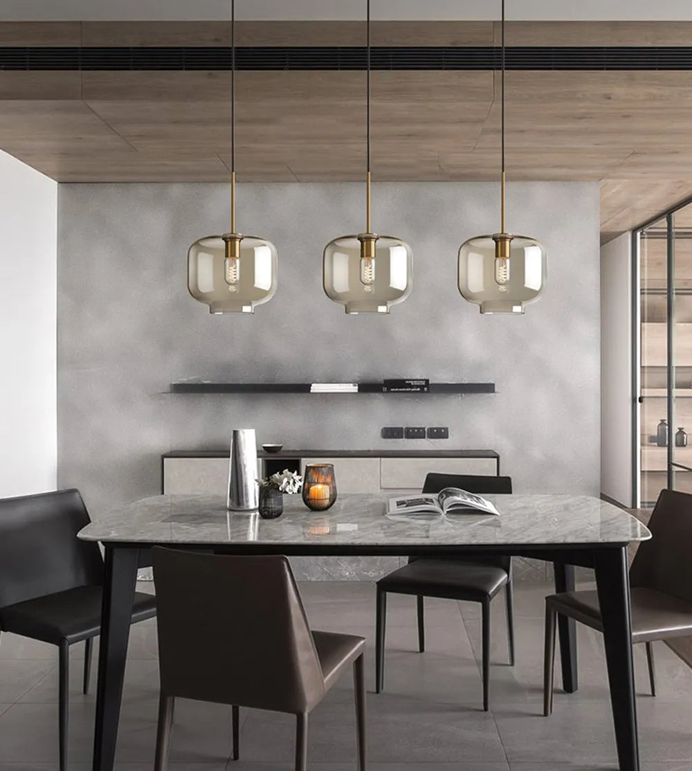 Nomada Nordic Glass LED Pendant Light for Modern Kitchens by Asterova