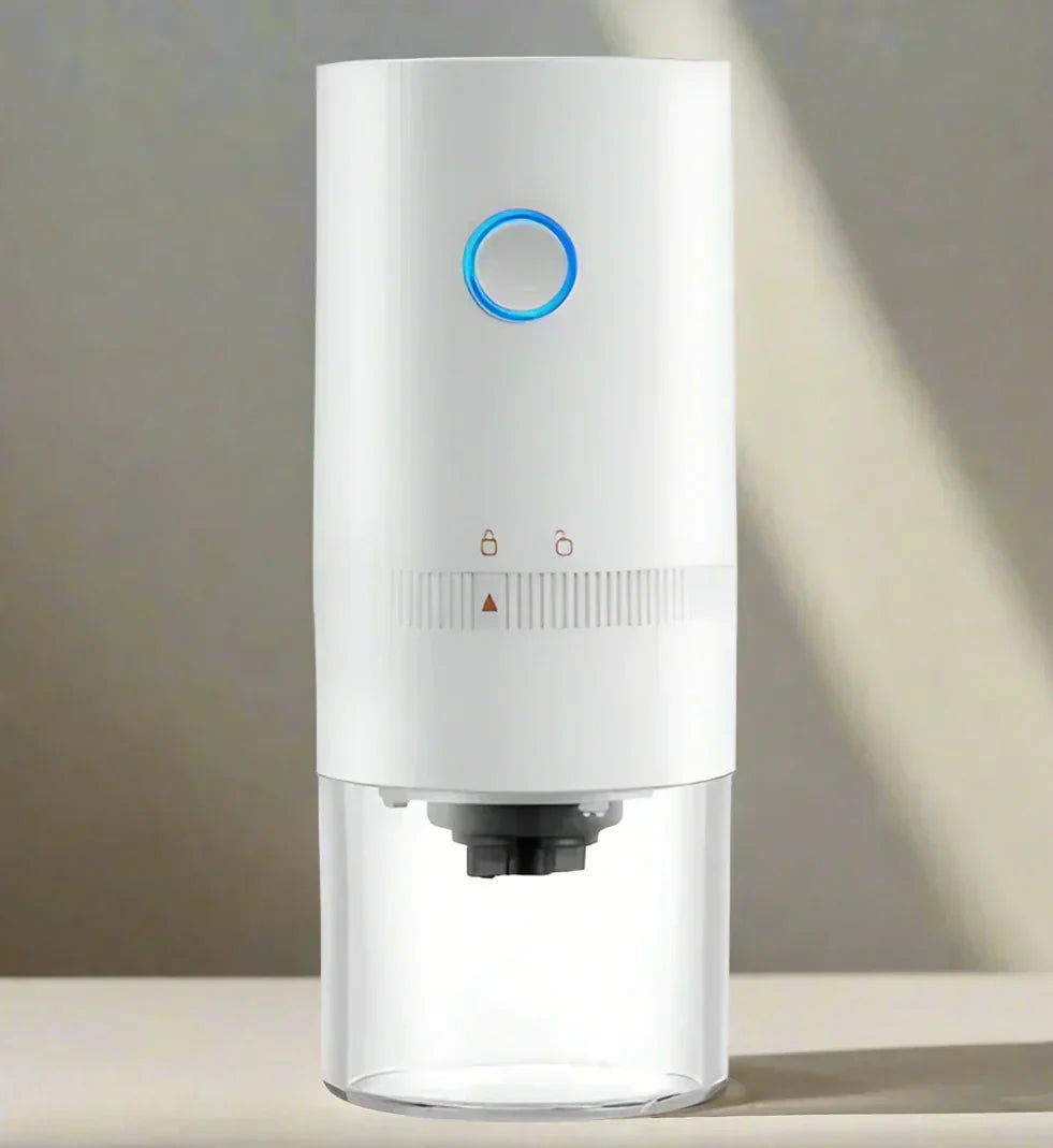 Macchina Elettrica per Macinare Caffè – Ricaricabile via USB, Macinacaffè Professionale a Cono per una Macinatura Precisa dei Chicchi