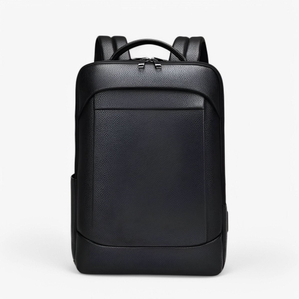 Zaino elegante in pelle con porta USB per laptop da 15.6 pollici, unisex