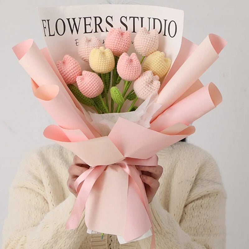 手作りのかぎ針編みフローラルアクセント | Orntli