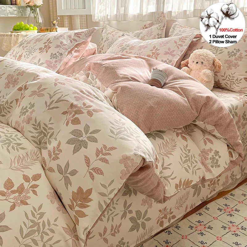 Set de cuvertură de lux cu flori pentru un stil atemporal al dormitorului