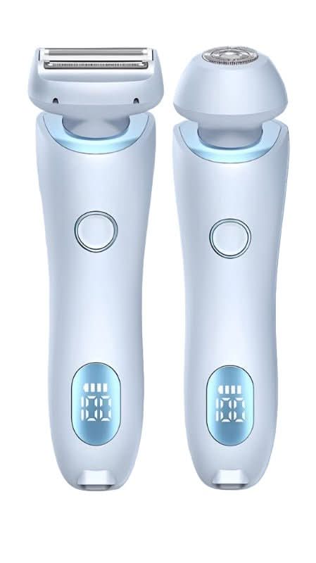 Máquina de barbear elétrica NovaTrim para homens, com luz LED e precisão suave para a pele