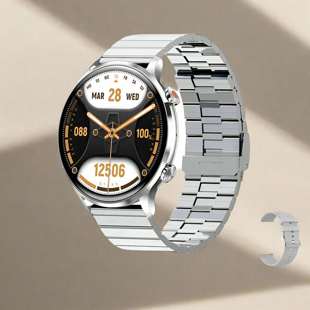 Lynx AMOLED Smartklocka – HD-skärm, Bluetooth-samtal, Fitness Tracker, IP68 Vattentät