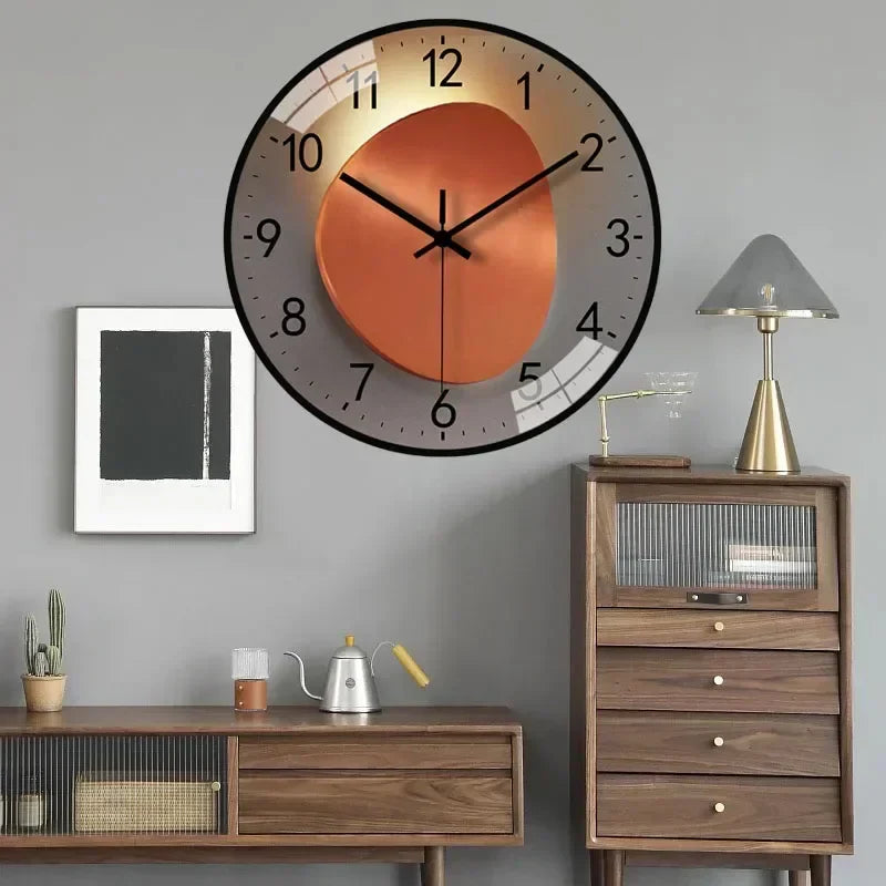 Reloj de Pared Clásico Silencioso AeroTime, Sin Tictac, para Dormitorio y Oficina