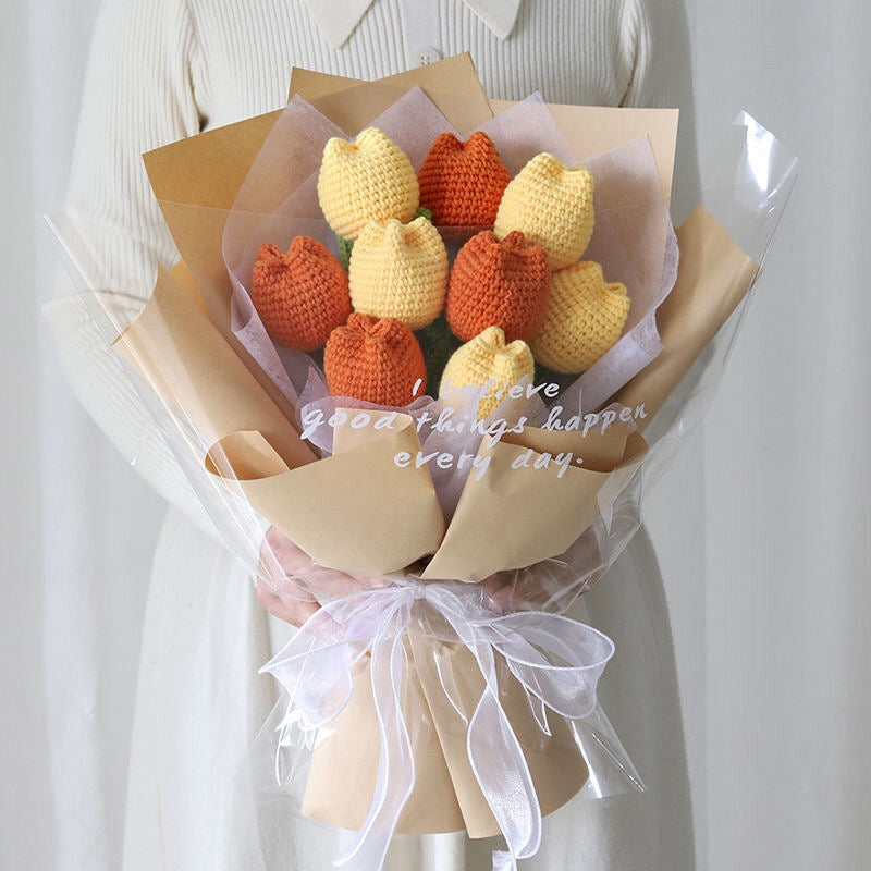 手作りのかぎ針編みフローラルアクセント | Orntli