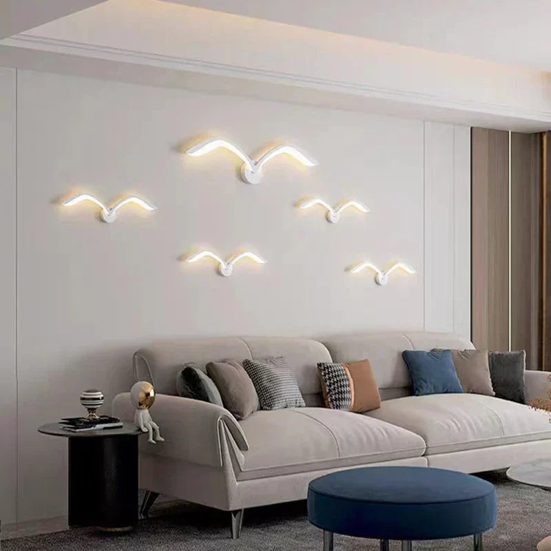 Zidna lampa s galebom