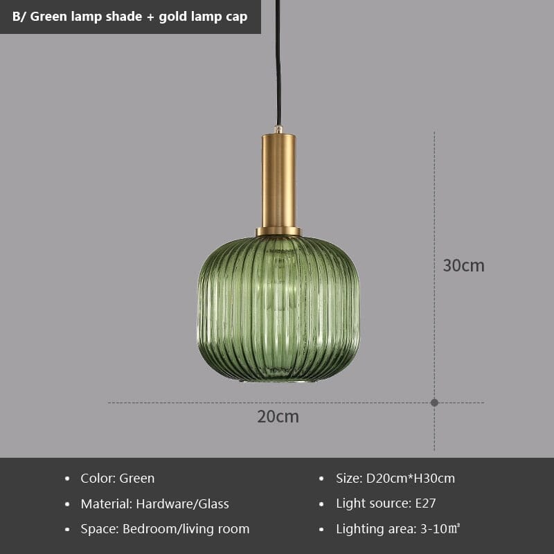 Marise | Fluted Glass Pendants | Orntli