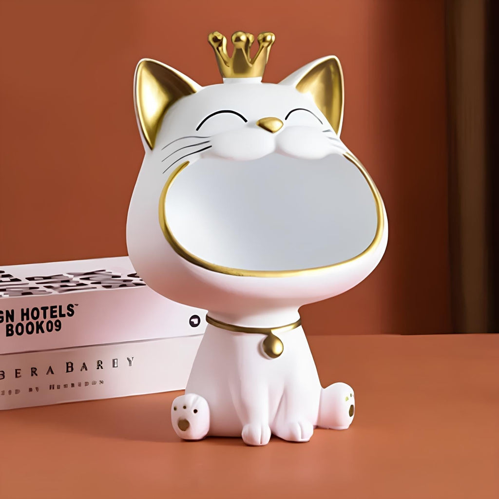 Aurelia Grote Mond Kat Sleutelopbergtray Decoratief Ornament | Orntli