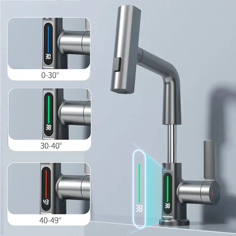 Torneira de Cascata Vrimlo com Display de Temperatura