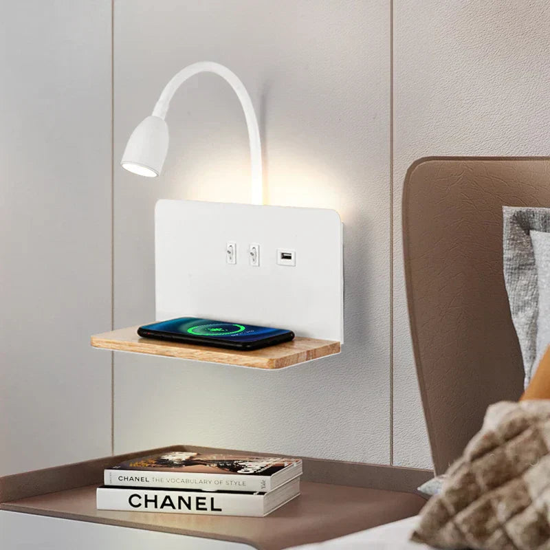 LuminaFlex - Wielofunkcyjna lampa ścienna LED | Lampka nocna