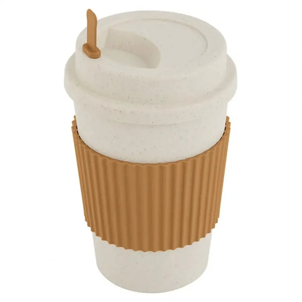 Värmetålig mugg med halkskyddande skyddshölje – kaffekopp och mjölkkopp med stor kapacitet och brännskydd