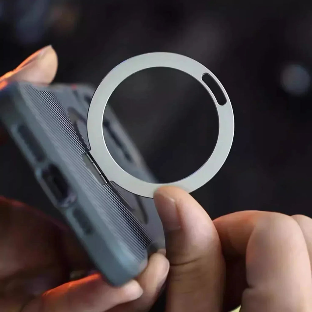 Carbon Fiber Magnetic Phone Case with Metal Stand